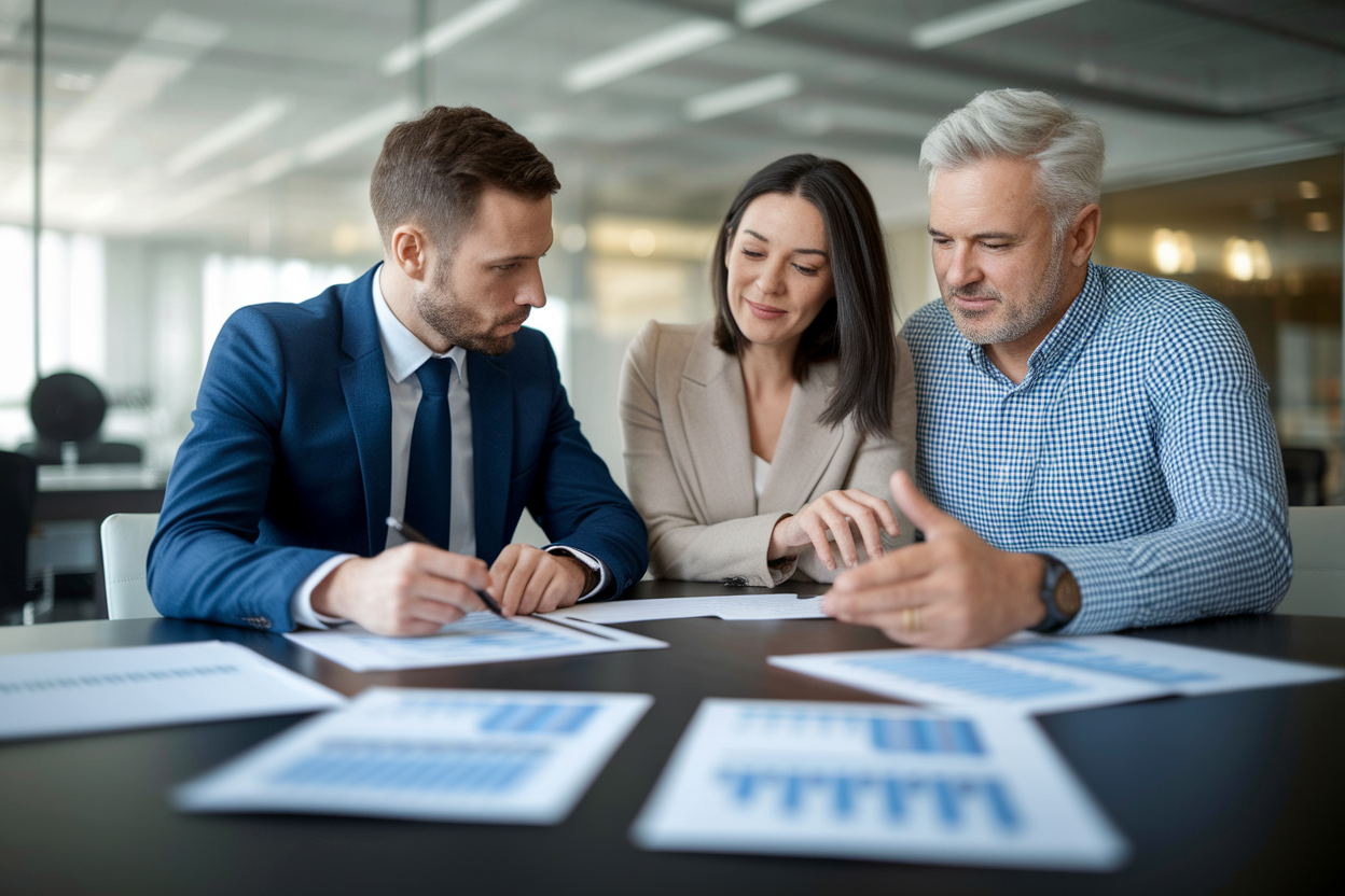 conseiller-financier-couple-table-documents