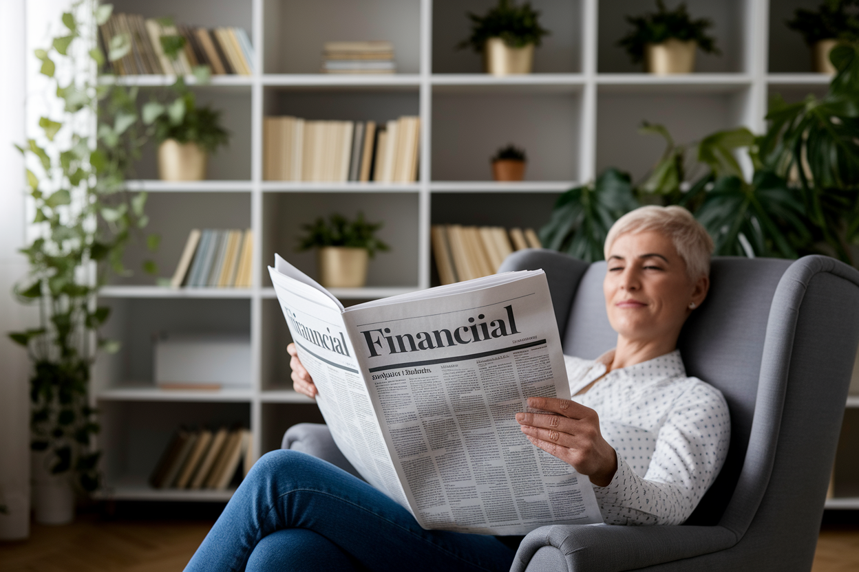 personne-mature-fauteuil-journal-financier
